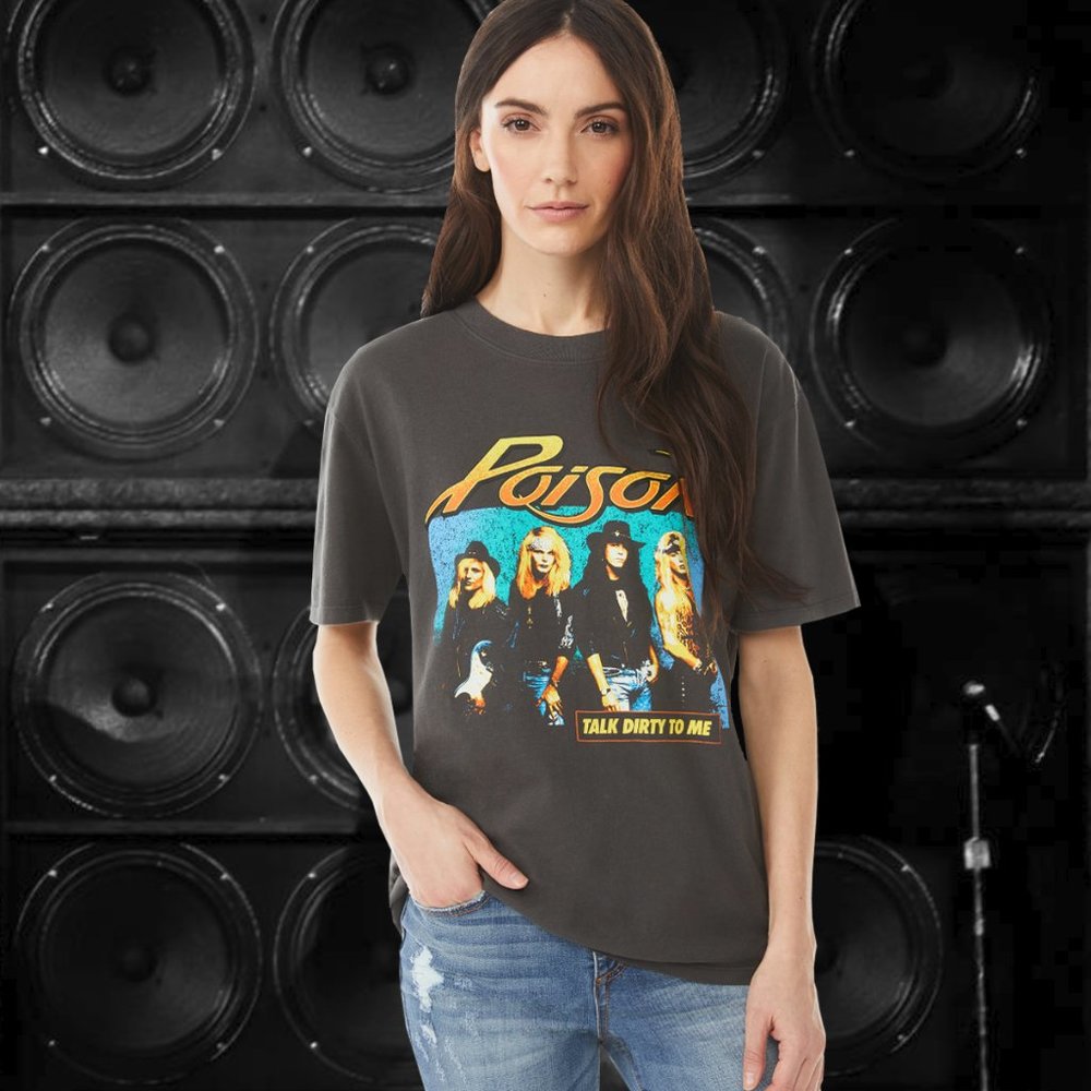 👕 POISON Iconic Rock Band Vintage T-Shirt NEW